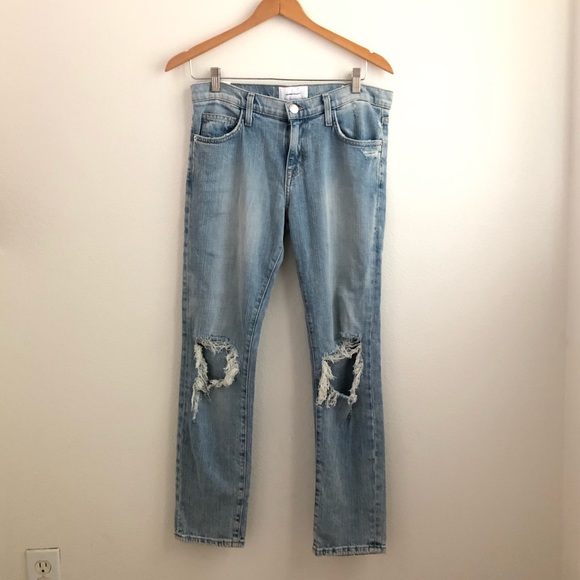 Current/Elliott Denim - Current/Elliott The Fling distressed jeans 26